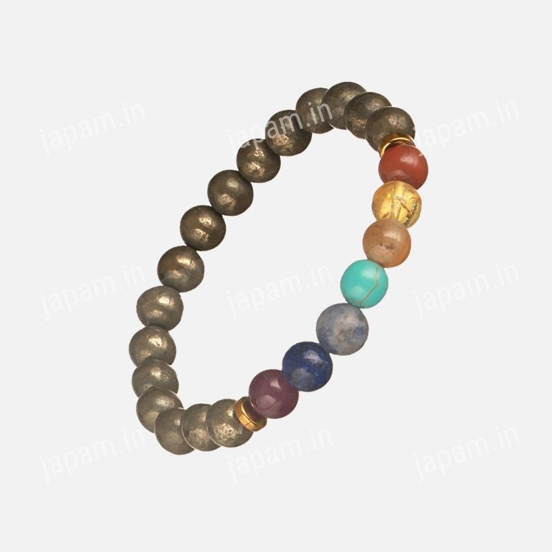 Pyrite x Seven Chakra Band