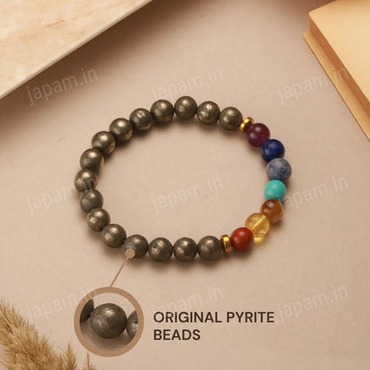 Pyrite x Seven Chakra Band