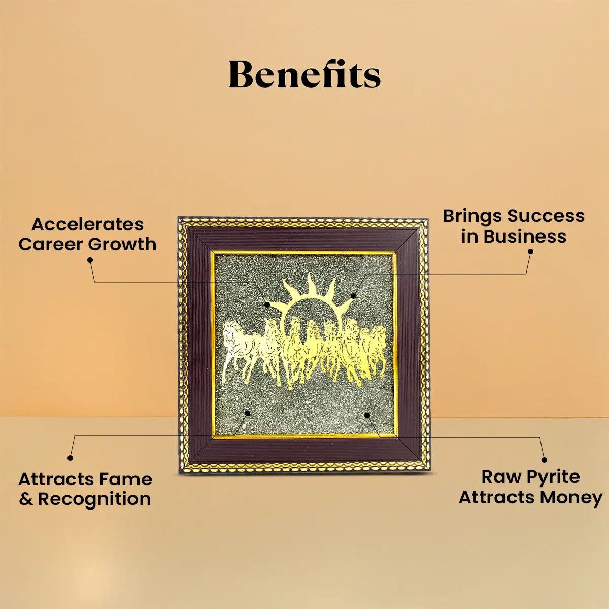 7 Horses Pyrite Frame