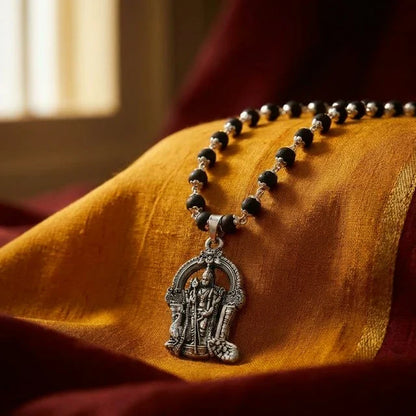 Lord Murugan Karungali Malai Silver Gold Cap Certified