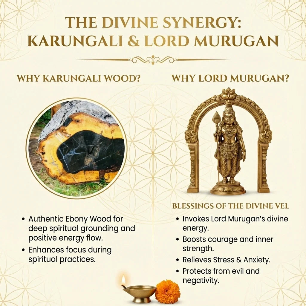 Original Karungali Malai 108 Beads Ebony Wood