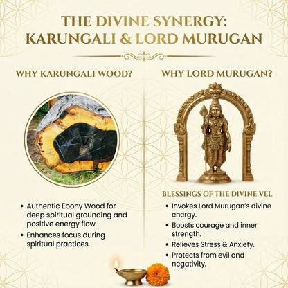 Original Karungali Malai 108 Beads Ebony Wood