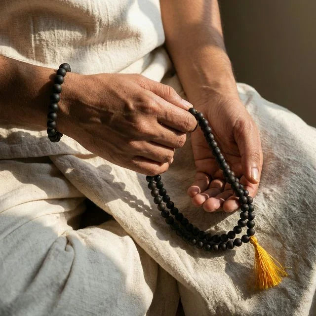 Karungali Malai 108 Beads & Karungali Malai Bracelet Combo