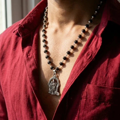 Lord Murugan Karungali Malai Silver Gold Cap Certified