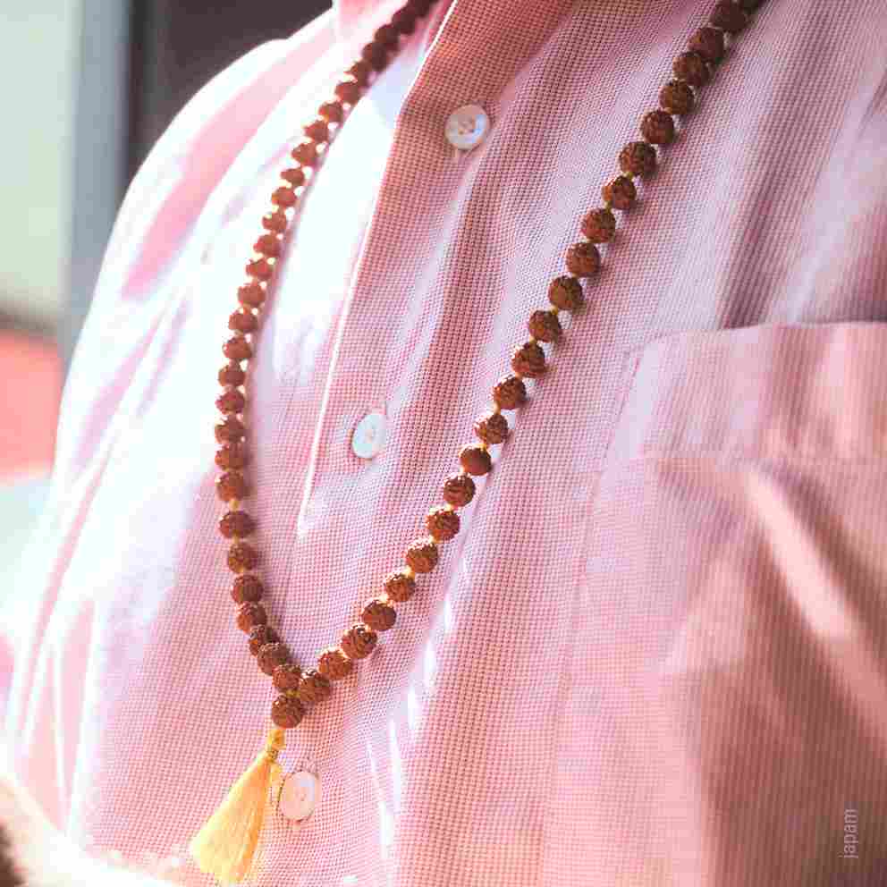 Brown Rudraksha Mala - 108+1 Beads